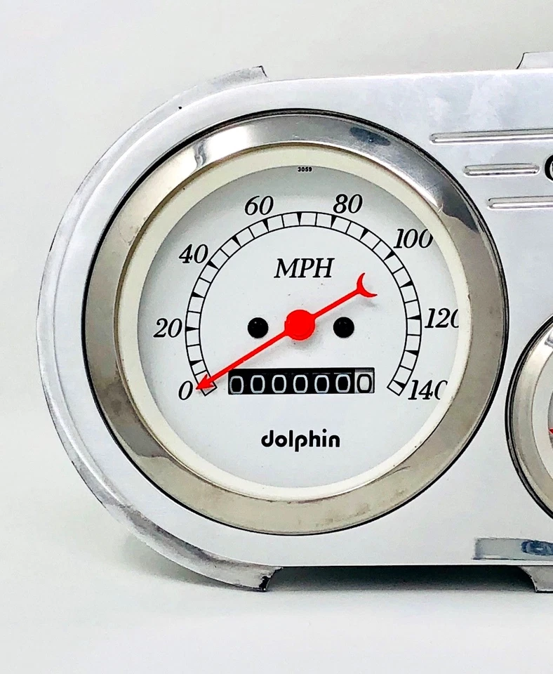 1948 1949 1950 Ford Truck 5 Gauge Dash Panel Insert White - Image 2 of 4