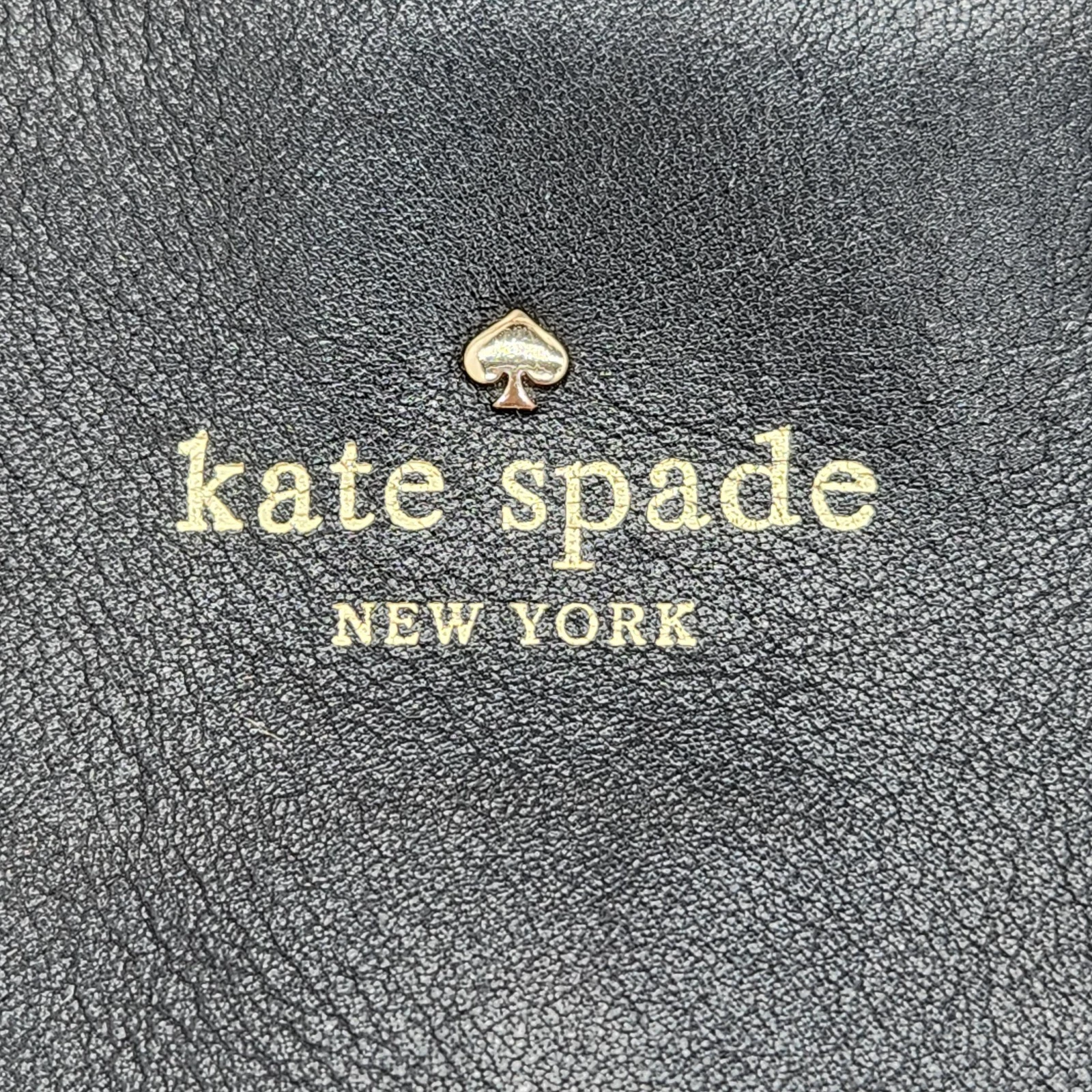 Borsa tote Kate Spade nera pelle panna manici Catherine Street Wensley preppy