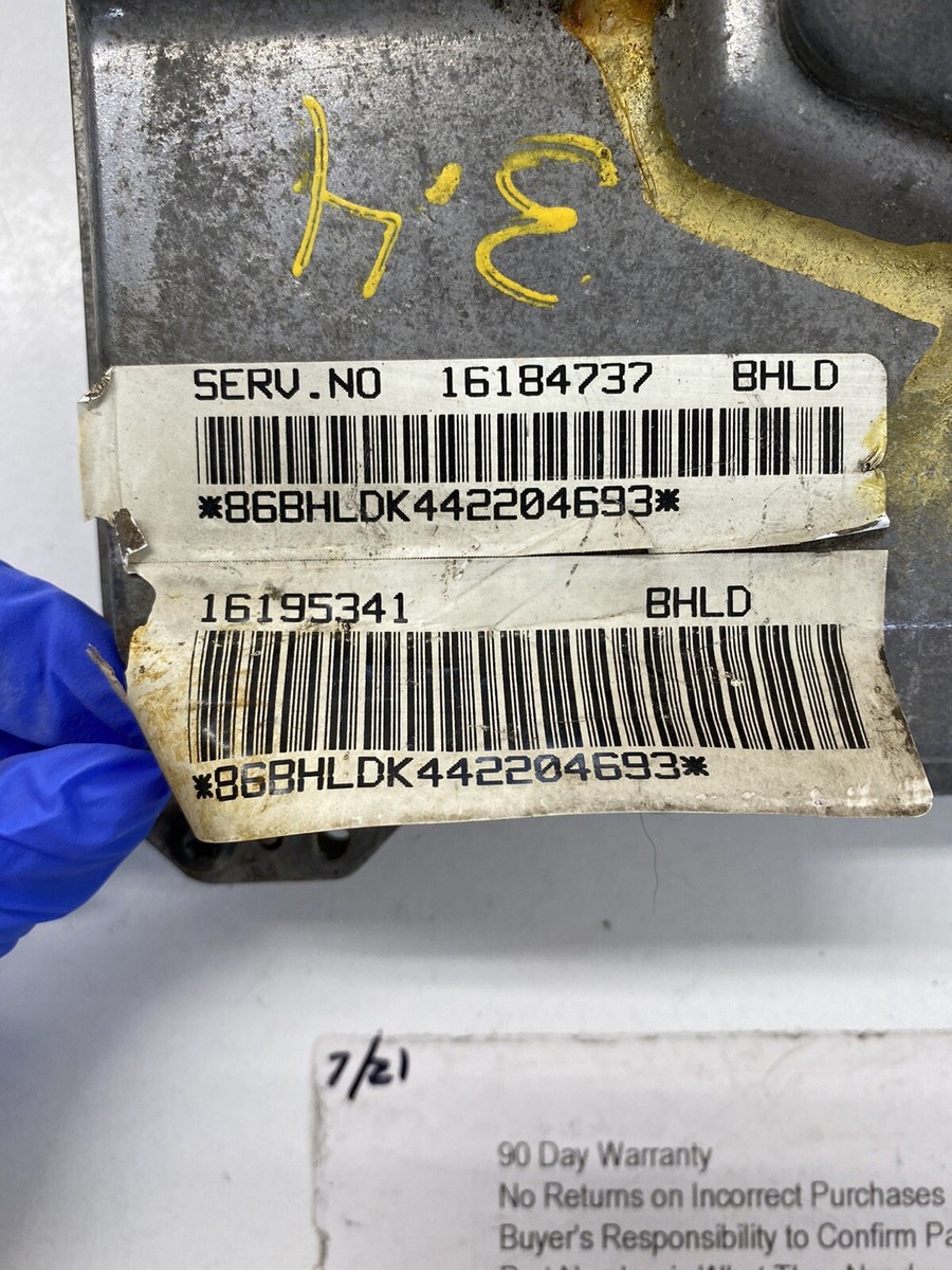 94 95 Chevrolet Camaro 16184737 Computer Engine Control ECU
