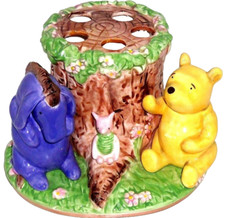 Disney Winnie Pooh Eeyore Piglet Toothbrush Holder Hand Painted Kids Bathroom