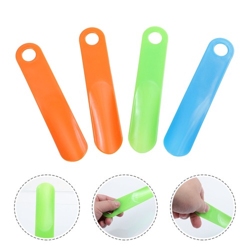 4 Pcs Shoe Lifter Versatile Horn Short Handle Man Wear Helper Portable