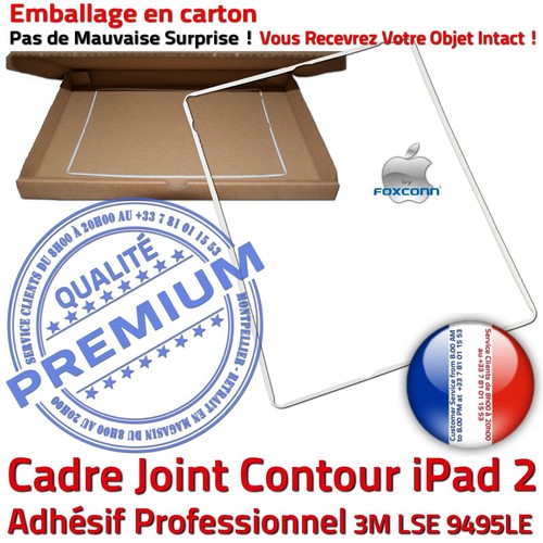 KIT Vitre Tactile iPad2 A1396 Blanc Écran Verre Assemblé Outils Joint Contour - Photo 6/11