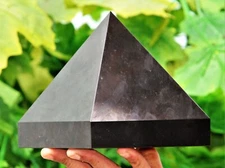Superb 130MM Black Tourmaline Crystal Quartz Healing Reiki Energy Stone Pyramid