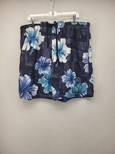 Speedo Mens Board Shorts Blue XL Swim Trunks Beach Surf Outdoor Bermuda Tropical