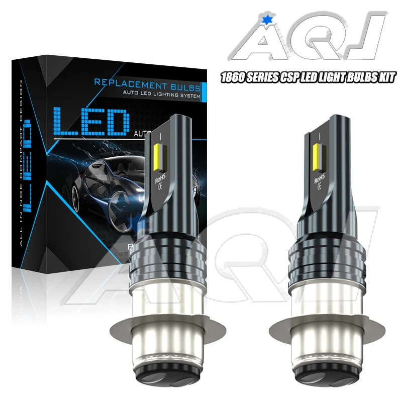 For Arctic-Cat Bearcat 454 1996 1997 1998 ATV LED Headlight Bulb Kit 2x P15D H6M - Image 3 of 4