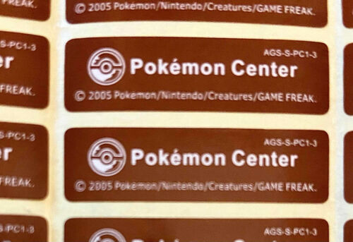 Nintendo Gameboy Game Boy Color Advance Replacement Label Sticker Pokemon Center - Picture 3 of 4