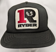 Ryder Trucking Hat with Patch, Foam  Mesh Snapback Trucker Hat