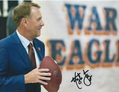 HUGH FREEZE Signed x 10 Photo AUBURN TIGERS Football Coach