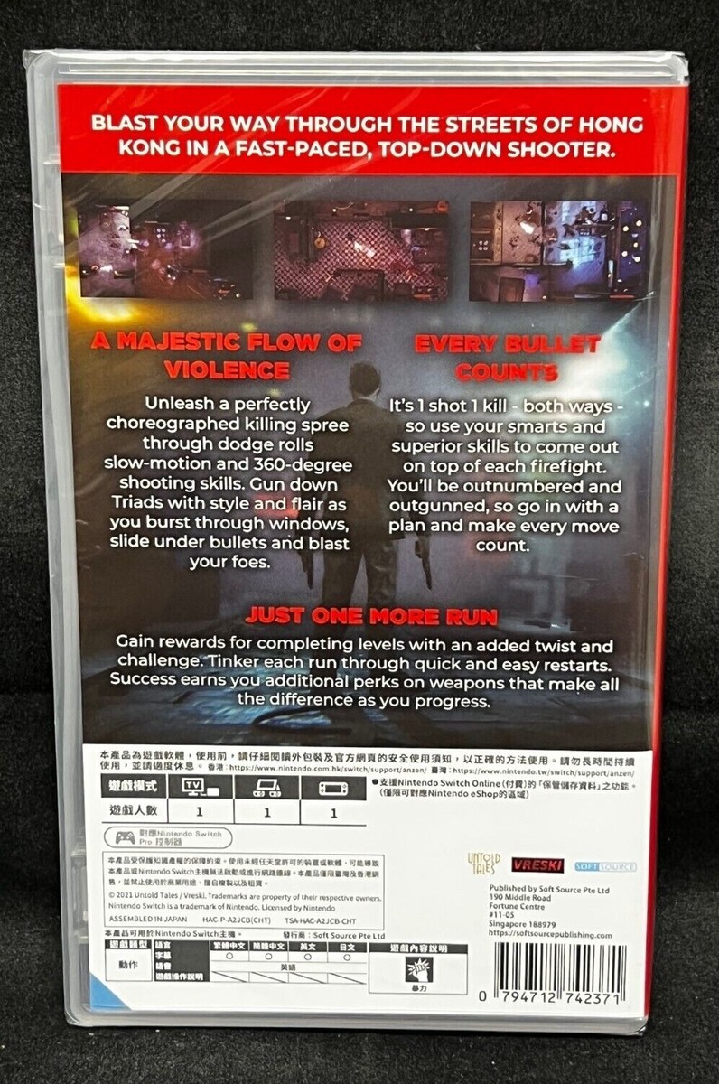 The Hong Kong Massacre Physical Copy (Nintendo Switch) Asia Ver
