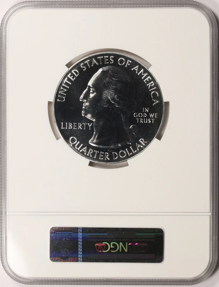 2016 Shawnee ATB 5 oz Silver Quarter 25c NGC MS69DPL - Image 2 of 4
