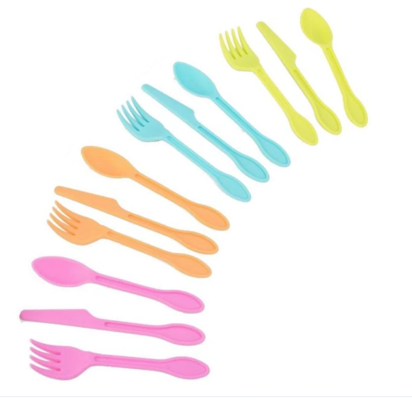 Juego de 3 cuencos y 4 cubiertos pastel para niños Kraft Foto 2 de 4