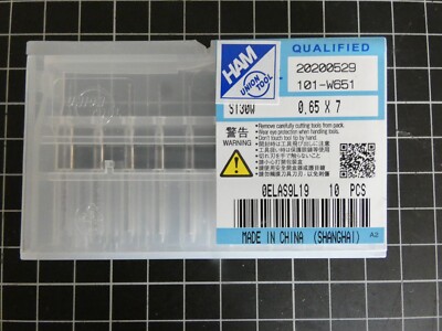 10 x HAM Mikrobohrer ST30W 0.65 x 7