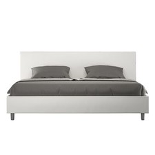 Ityhome Letto matrimoniale king size contenitore imbottito 200x200 similpelle