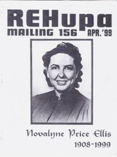 REHUPA - THE ROBERT E. HOWARD APA #156 (1999) - Novalyne Price Ellis memorial