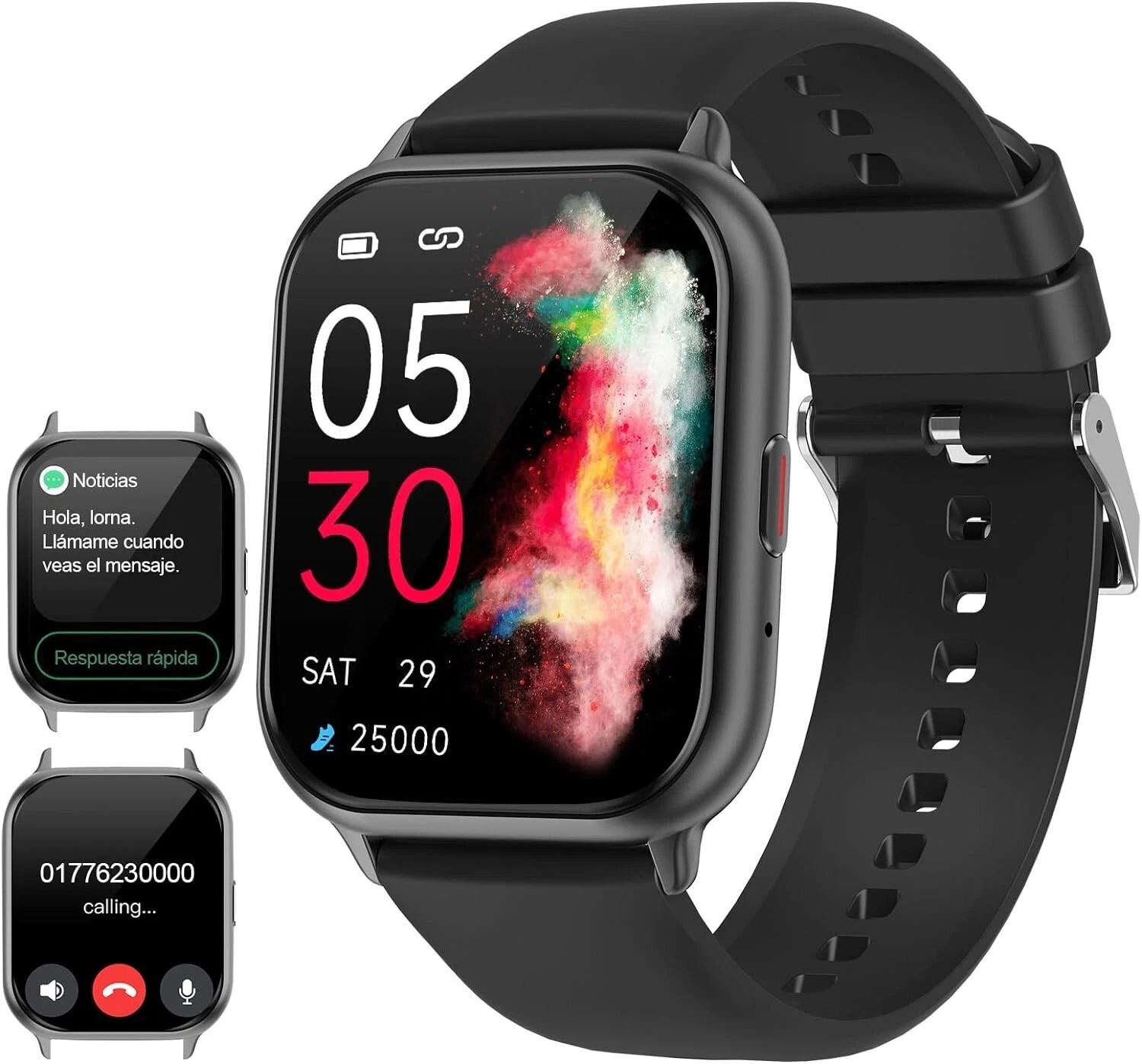 Smart Watch Men's Phone Function Wristwatch Watch for iPhone Samsung Huawei Tab