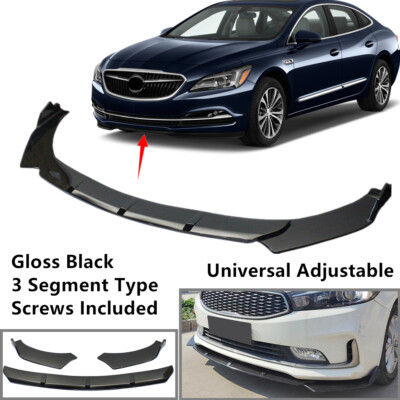Add-on Universal Fit For Buick LaCrosse 17-19 Front Bumper Lip Spoiler Splitter