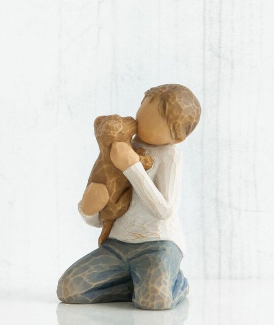 Willow Tree Figurine Kindness A Boy and His Dog By Susan Lordi 26217