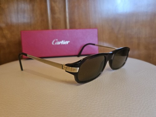 Cartier Gold Brown Mens Ladies Unisex Glasses Frames 100% Genuine - Picture 8 of 11