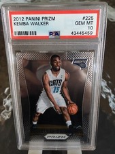 2012 Panini Prizm Kemba Walker #225 PSA 10 Gem Mint Rookie Card Basketball