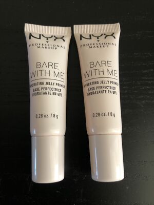 Pack of 2 NYX Bare With Me Hydrating Jelly Primer  (New, 0.28 oz)