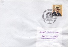 Berlin 1972 Max Liebermann FDC Berlin 12 special cancel typed VGC