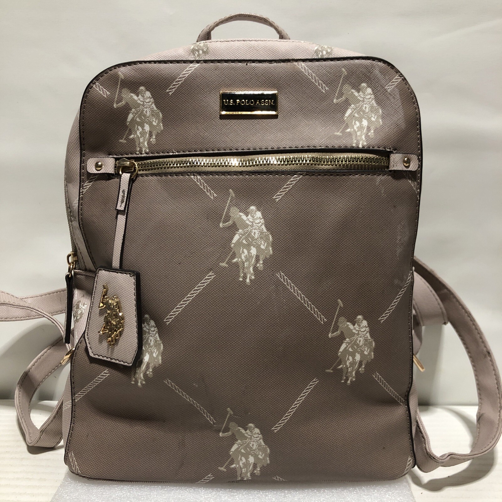 PONY Zaino donna US Polo Assn logo superiore e cerniera laterale borsetta borsetta