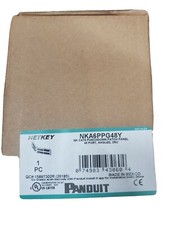 PANDUIT NKA6PPG48Y NK Cat 6 Angled Patch Panels, 2 RU