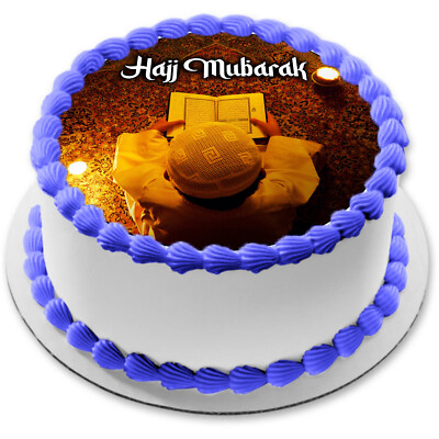 Hajj Mubarak Mabroor essbar Tortenaufleger Muffin Party Deko Geschenk Cupcake