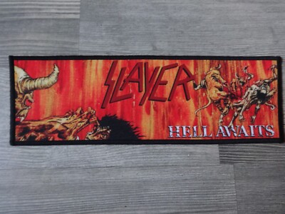 Slayer Patch Back Strip Thrash Metal Angel of Death Exodus * Hirax
