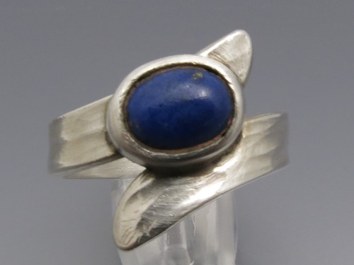 REIF-DESIGN - LAPISLAZULI RING - UNIKAT AUS EIGENER GOLDSCHMIEDE - 999 SILBER - Bild 2 von 7