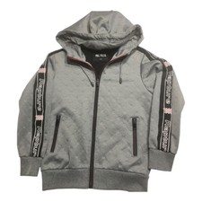 Poz Pozik Jacket Boys 10 Gray 1989 Rapture Sleeve Zip Front Hoodie Pocket Mexico