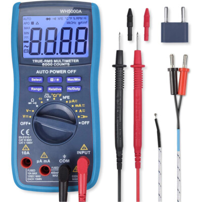 MMOBIEL Profi Digitalmultimeter CAT III 1000V CAT IV 600V - 6000 Zähler
