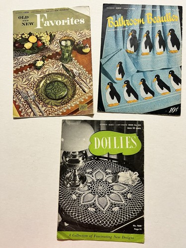 RARO DE COLECCIÓN Folletos Patrón Crochet Abrigos y Clarks LOTE 3 Tapetes/Bellezas de Baño - Imagen 2 de 9