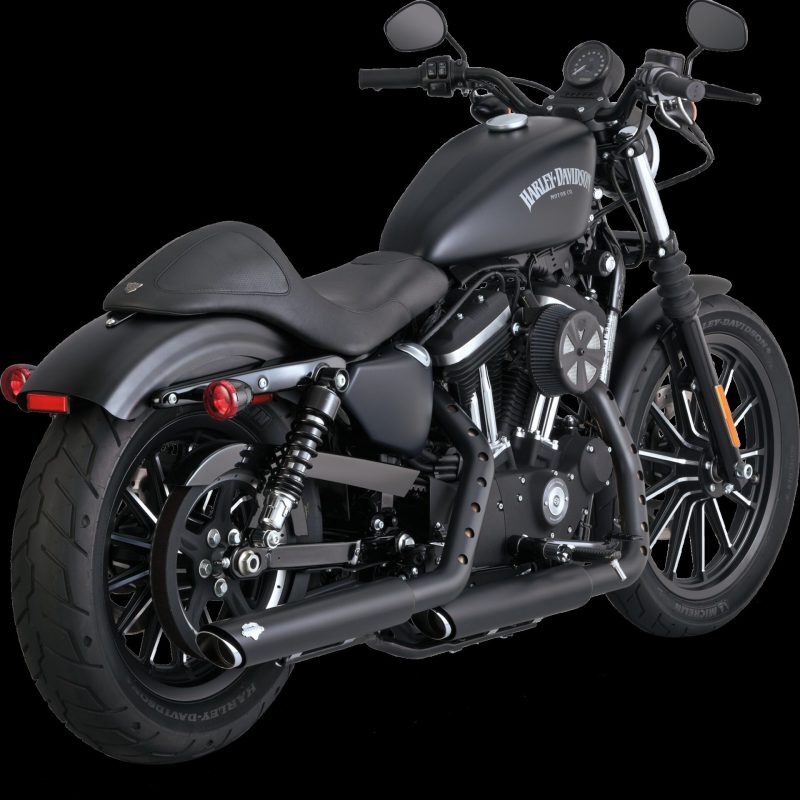 Vance and Hines Twin Slash 3In PCX Slip-On Mufflers for HD