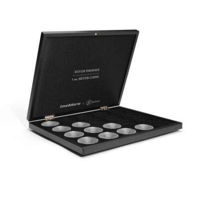 Volterra Uno - Münzkassette für 20 Silbermünzen  Silver Phoenix  in Münzkapseln