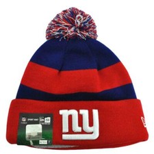 New Era New York Giants Knit Beanie Hat Cap With Pom - Team Colors