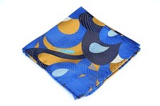 Lord R Colton Masterworks Pocket Square Copper Blue Origin Symmetry Silk 75 New