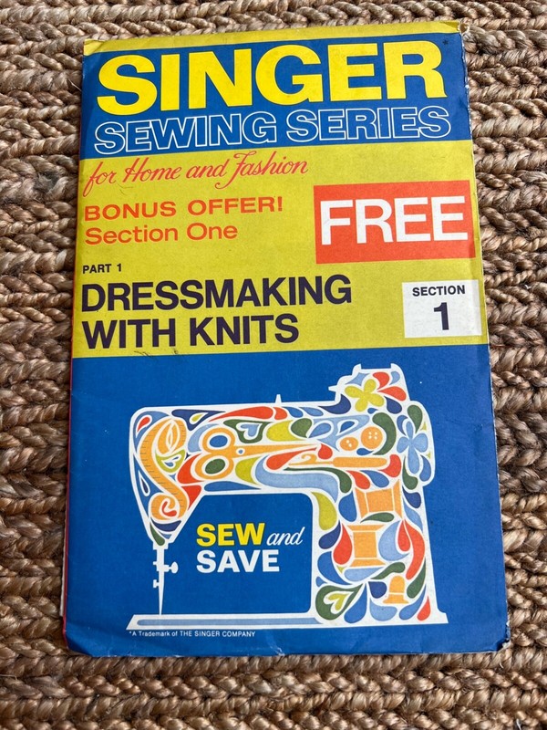 Singer Sewing Series For Home & Fashion part 1 Dressmaking w/ Knits Section 1 