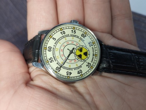 Wrist Watch Pobeda Radiation troops, Mens jewerly Soviet watch Mens watch - Picture 3 of 24