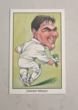 Damien Martyn Rookie County Services Cow Corner Cricket Trade Card Unsigned RC
