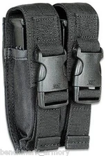 GLOCK / BERETTA Dual Double Stack Pistol Magazine Pouch Belt Holster 45 40 9mm