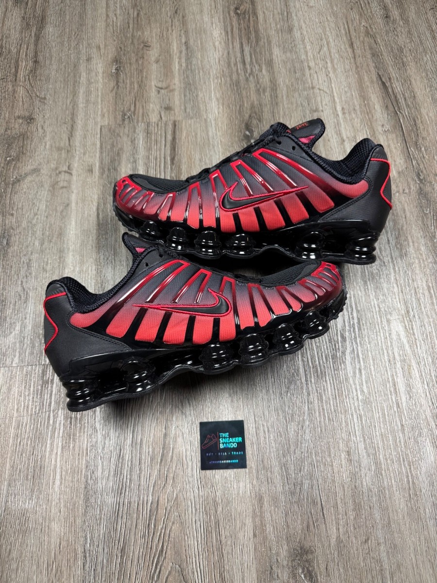 Size 13 - Nike Shox TL Black University Red Gradient for sale