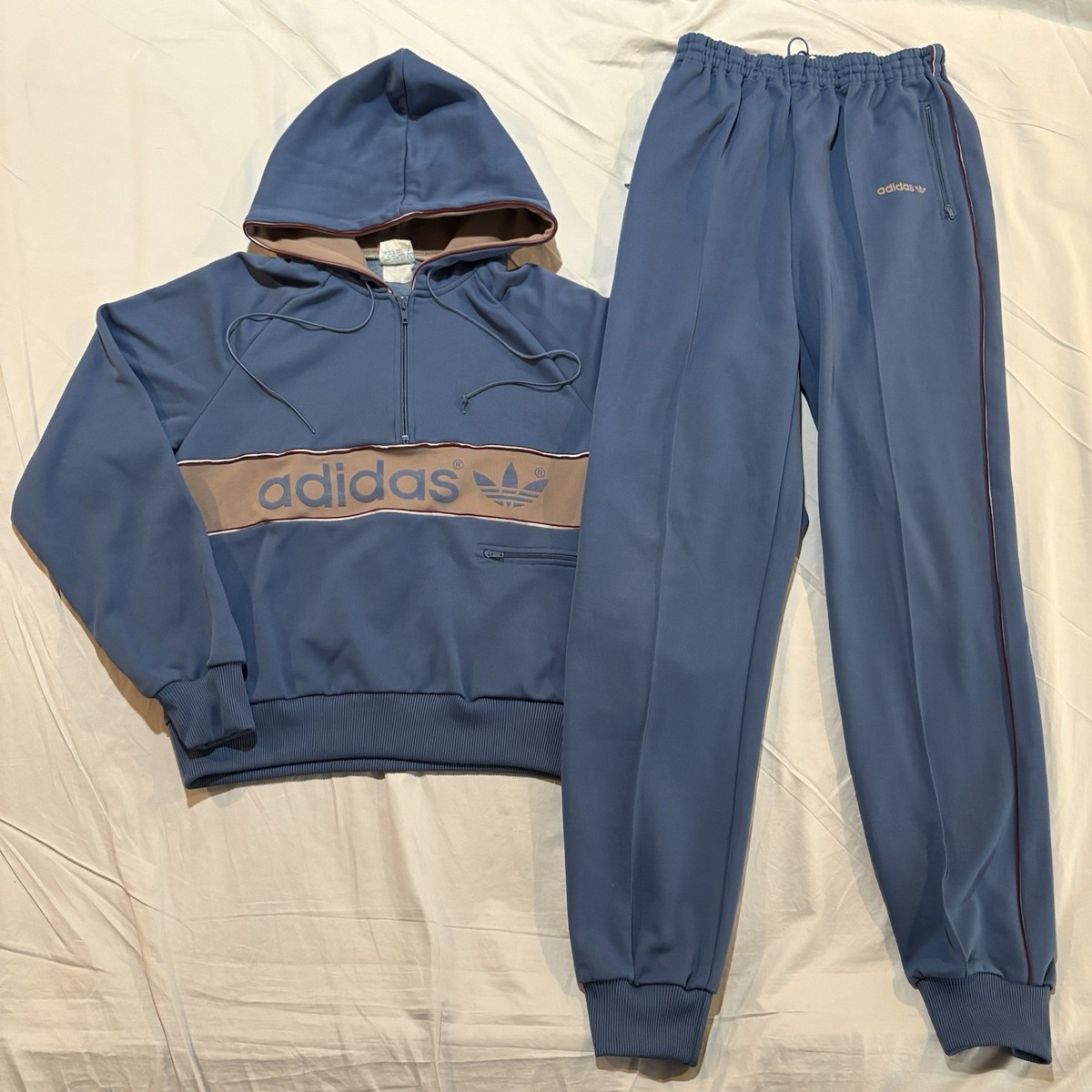 トップス 80s vintage adidas junior track jacket Adidas made in Korea mens vintage 80s Blue Track Tracksuit Top