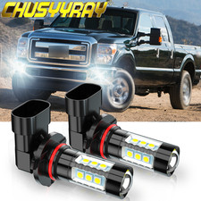 Pair 9140 9145 H10 LED Fog Driving Light For Ford F150 Pickup 4-Door 1999-2019