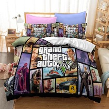 02.Anpassbar Bettwäsche Set Grand Theft Auto...