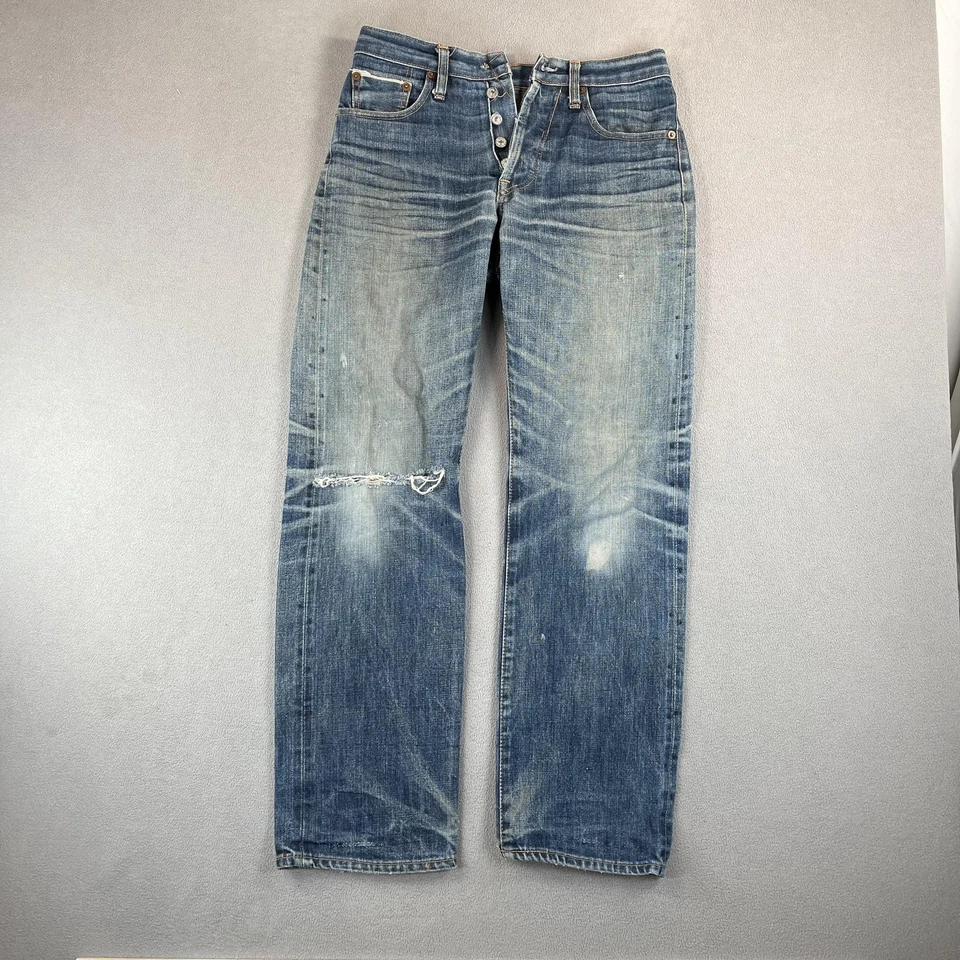 VTG Levis 501XX Jeans Mens 28x30 80s Selvedge Thrashed Made in USA LVC Tag 30x30 - Image 4 of 4