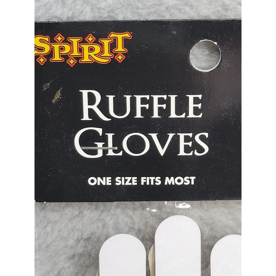 Guantes con Volantes Spirit Halloween Accesorio de Disfraz Rojo Negro Talla Única Foto 2 de 3