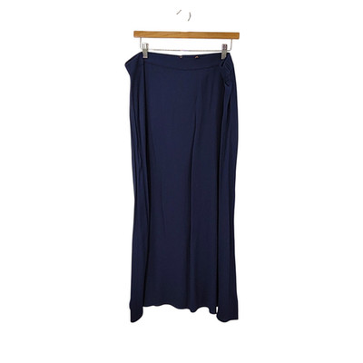 Quince Women Lightweight Crepe Slip Skirt Deep Navy Basic XL