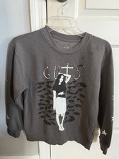 Olivia Rodrigo GUTS World Tour Photo Graphic Stars Charcoal Crewneck Sweatshirt