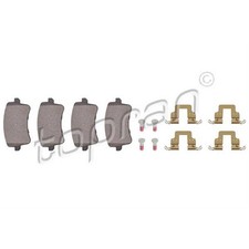 TOPRAN Bremsbeläge Bremsklötze hinten für Audi A4 Avant 8K5 B8 2.0 TDI 112 171